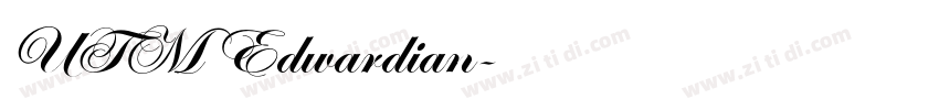 UTM Edwardian字体转换